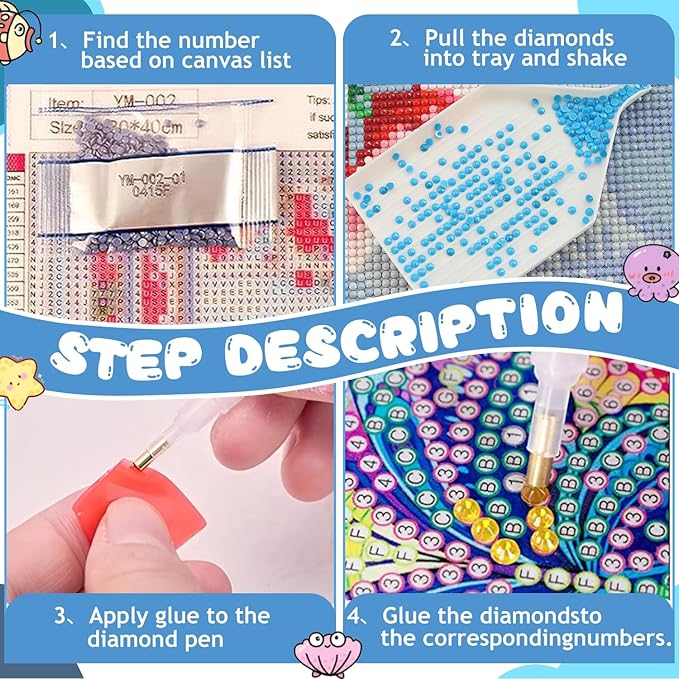 Reivworl Diamond Art Kits for Kids, Hedgehog Diamond Art for Kids Ages 8-12, Hedgehog Diamond Painting Kits for Kids for Home Wall Decor (8x8Inch)