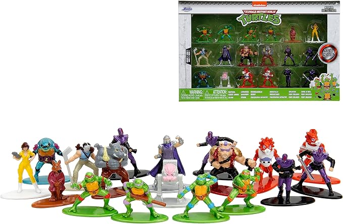 Teenage Mutant Ninja Turtles 1.65" 18-Pack Series 1 Die-cast Figures, Toys for Kids and Adults