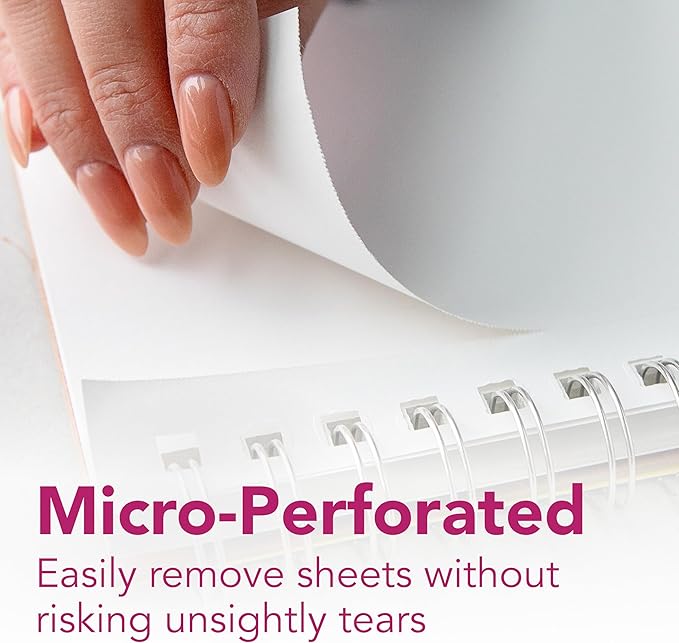 Strathmore 300 Series Mixed Media Paper Pad, Side Wire Bound, 9x12 inches, 40 Sheets (117lb/190g) - Artist Paper for Adults and Students - Watercolor, Gouache, Graphite, Ink, Pencil, Marker