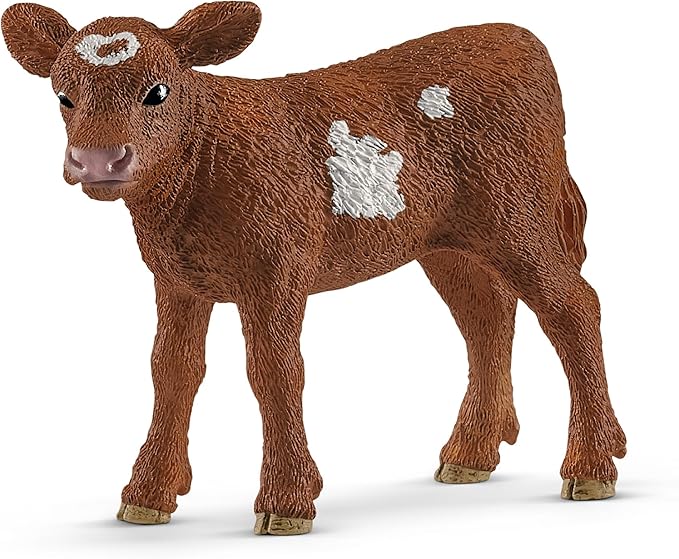 Schleich Farm World 4pc Animal Figurine Starter Playset - Educational Farm Animal Collection Starter Kit Toy with Cat, Horse, Puppy, and Calf, Durable for Boys and Girls, Gift for Kids Ages 3+