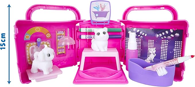 Crayola Scribble Scrubbie Pets, Beauty Salon Playset with Toy Pets, Gift for Kids