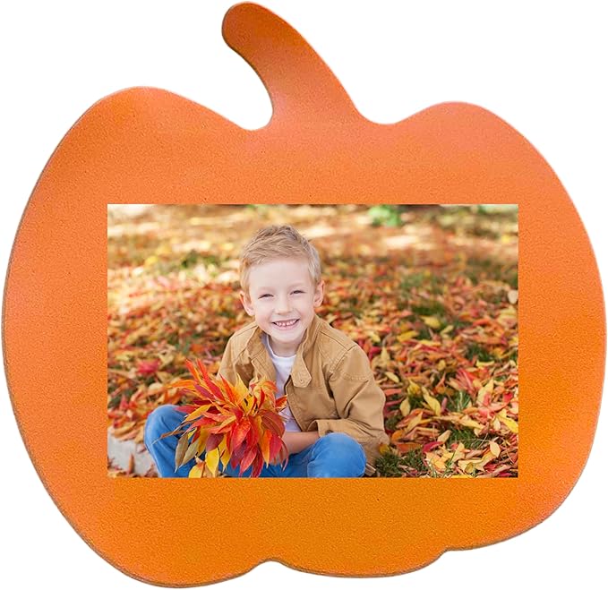 4E's Novelty Foam Pumpkins Craft (24 Pack) Large 8 Inch Foam Pumpkin Shapes Cutout - Thanksgiving Crafts for Kids Toddlers, Bulk Fall Classroom Craft Supplies