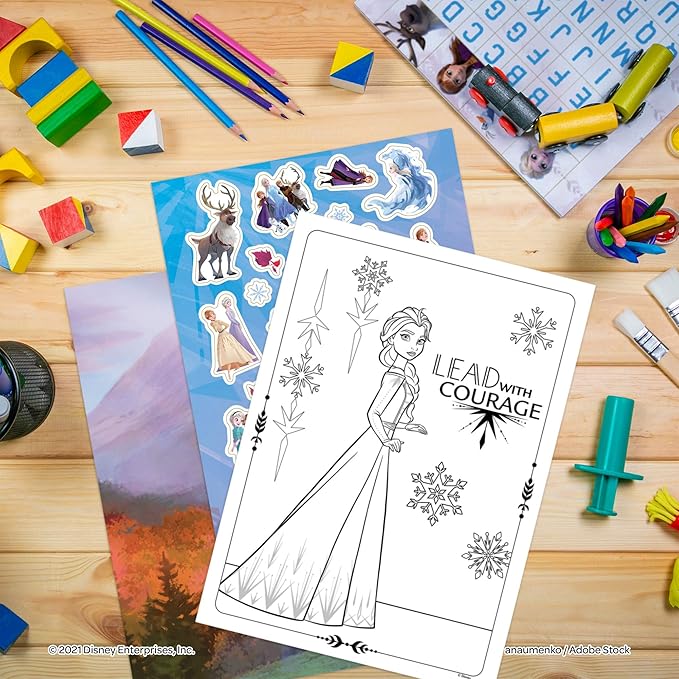 Disney Frozen 2 Create-a-Scene Sticker Pad and Sticker Scenes 46033, Multicolor