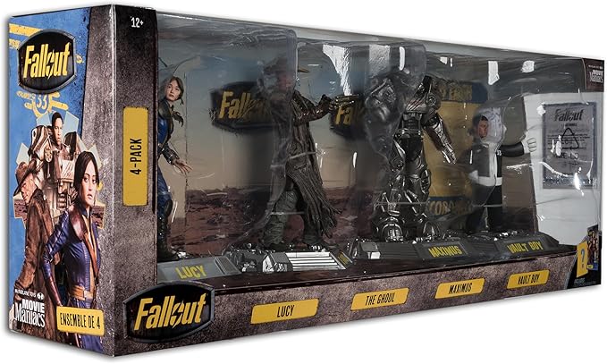 McFarlane Toys - Fallout Lucy, Maximus, The Ghoul & Vault Boy 6in Posed Figures 4pk