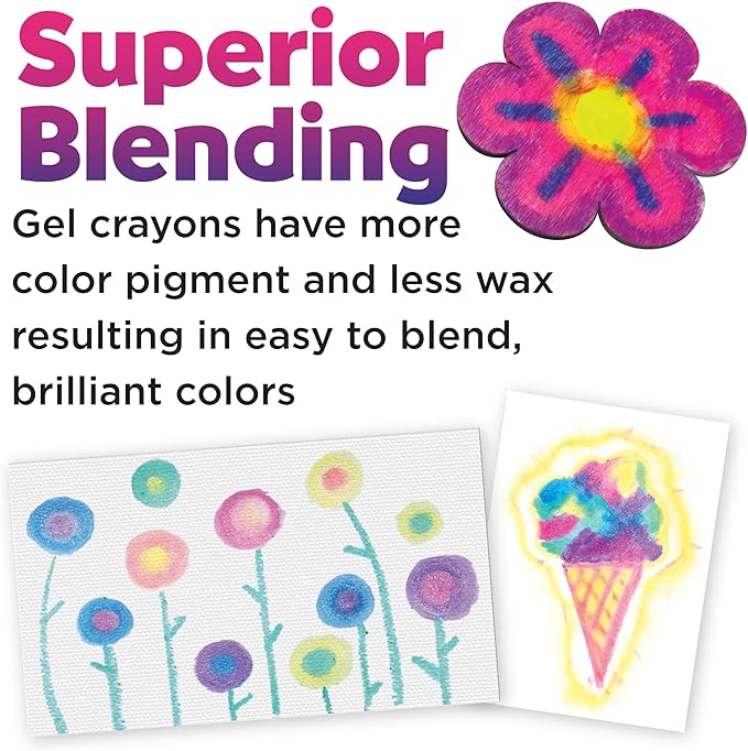 Faber-Castell Metallic Gel Crayons: 6 Vibrant Gel Crayons in Durable Storage Case: Twistable Crayons for Toddler Coloring, Kids Drawing and Arts and Crafts for Ages 3-4+