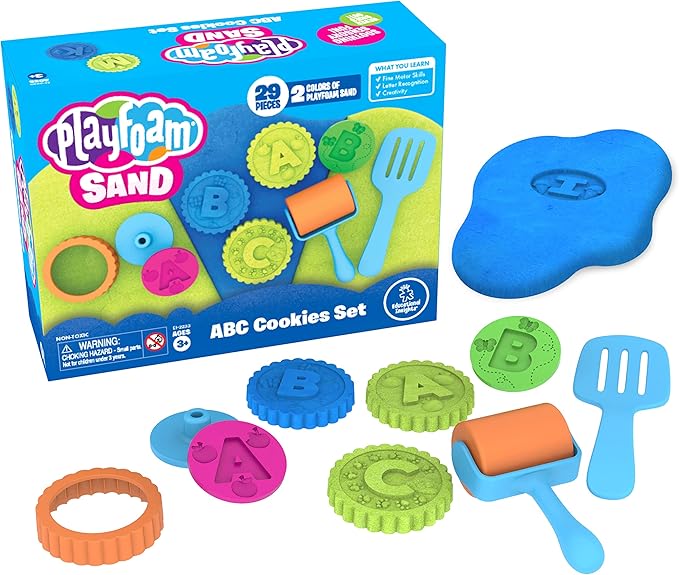Educational Insights Playfoam Sand ABC Cookies Set, Play Sand, Sensory Toy, Gift For Boys & Girls, Ages 3+
