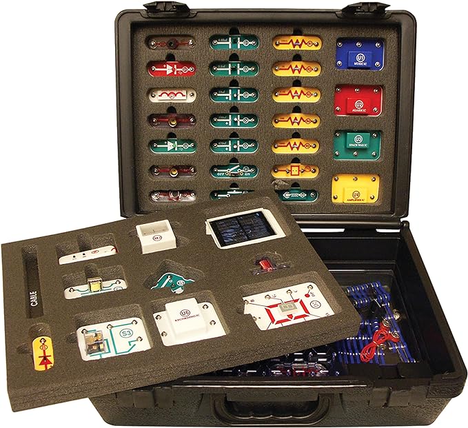 Snap Circuits Extreme SC-750R Electronics Exploration Kit + Student Training Program with Student Study Guide | Perfect for STEM Curriculum