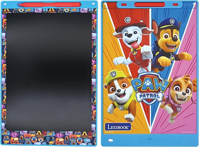 Lexibook, Paw Patrol Magic Slate, Art and Craft Toy for Girls and Boys, A4 Size with Multicolored Drawings, Blue/red, CRT10PA