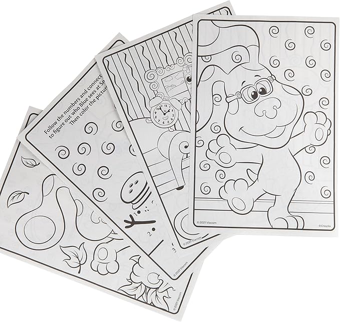 Crayola Blues Clues Coloring Book with Stickers, Gift for Kids, 96 Pages, Ages 3, 4, 5, 6
