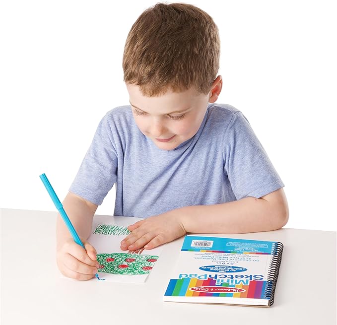 Melissa & Doug Mini-Sketch Spiral-Bound Pad (6 x 9 inches) - 4-Pack