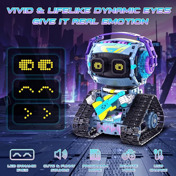 STEM Robot Building Kit for Kids 6-14,3in1 Remote & APP Controlled STEM Rock Robot/Truck/Road Roller Robot Building Toys for Kid,433 Pcs Building Blocks Set Birthday Xmas Gift Ideas for Boys Girls