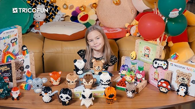 Creative Soft Building Blocks, Cute Animal kit Assembling Building Toys Gifts for Kids and 6+ Interactive Building Toy for Kids, Boys, and Girls (1109-BEAR)