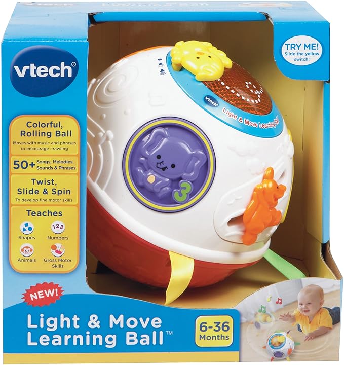 VTech Light and Move Learning Ball, Red