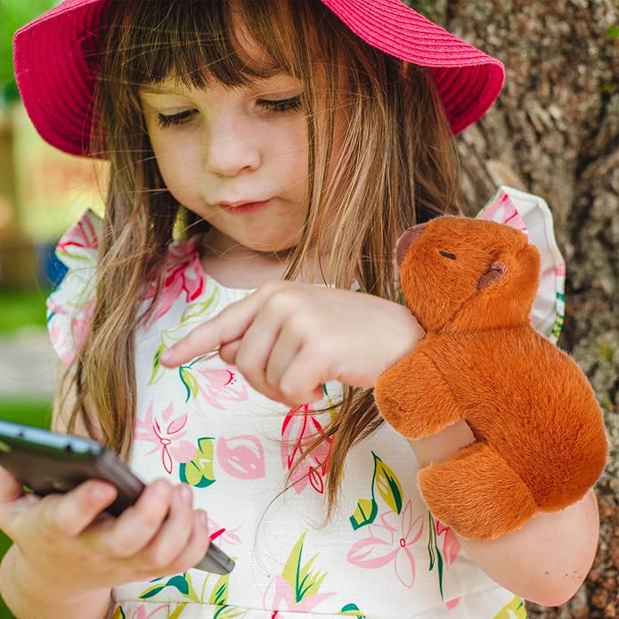Animal Slap Bracelets Capybara Plush Toy Capybara Slap Bracelet Capybara Huggers Slap Bracelets Animal Toy Stuffed Animal Slap Band for Birthday Party