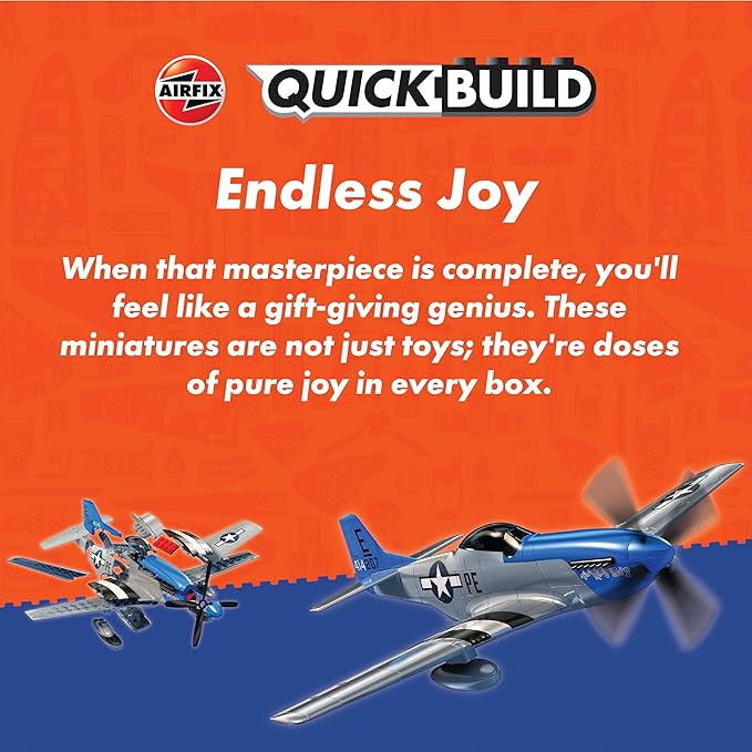 Airfix J6018 Quickbuild Model Airplane Kits for Adults & Kids - Red Arrows Hawk - Fighter Plane Plastic Model Kits, Block Building Sets, Snap Together Aircraft Models, Engineering Toys for Gifts