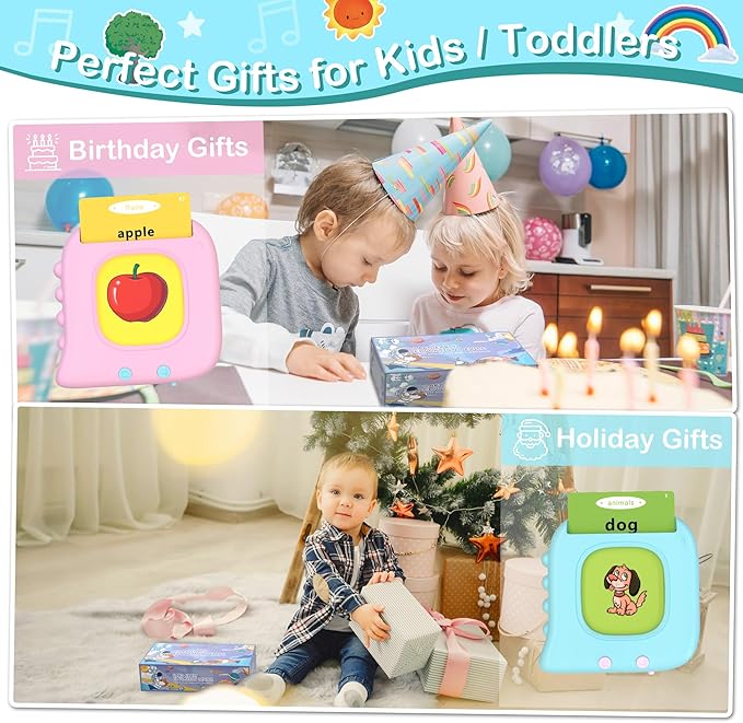 Toddler Toys Age 2 3 4 5 for Boys, 510 Sight Words Talking Flash Cards, Montessori Sensory Toys Educational Learning Toys, Speech Therapy Toys, Autism Toys, Gifts for Kids