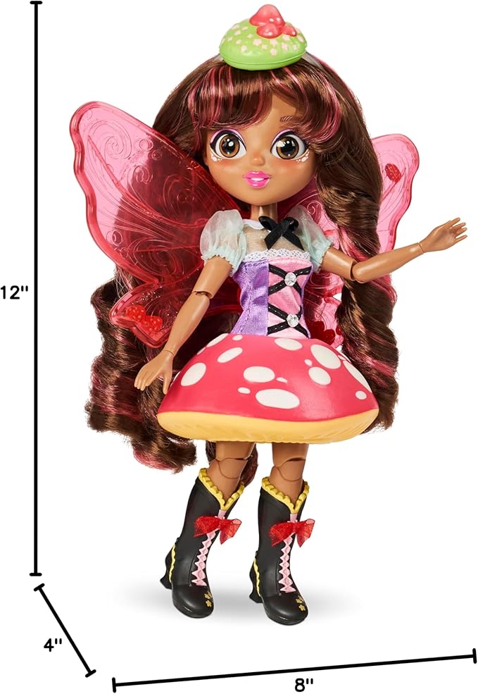 Sunny Days Entertainment Fidgie Friends Fairie Garden, Butterfly-Winged Fashion Doll with Fidget Features