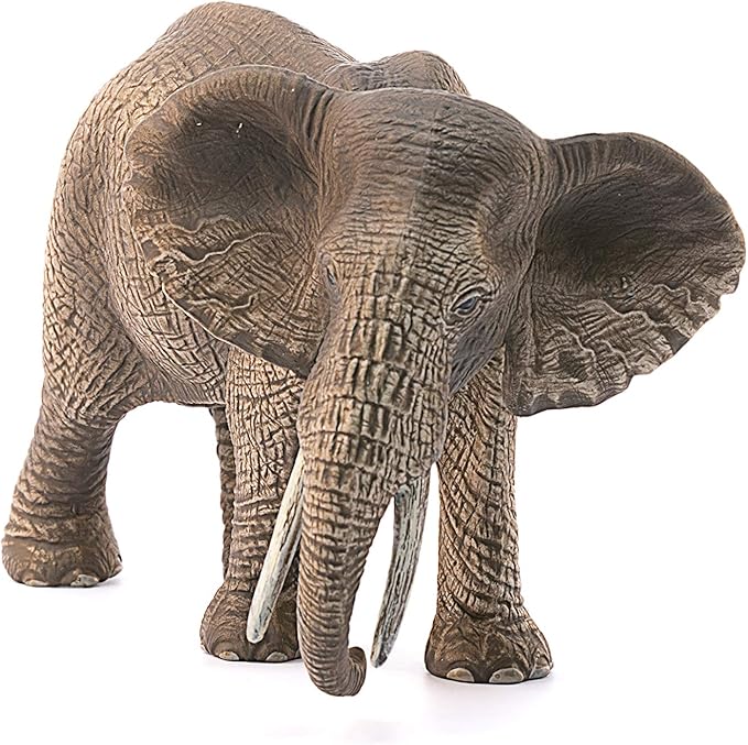 Schleich Wild Life, Animal Figurine, Animal Toys for Boys and Girls 3-8 years old, Female Elephant, Ages 3+, Multicolor, 3.6 inch