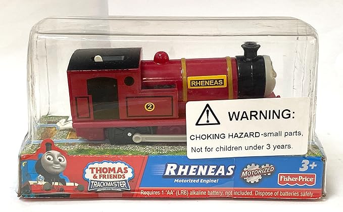 wltk Motorized Red rheneas Train Engine Toy Set, Battery-Powered Train’s Friend Toy Set ，Toddlers Train Toys for Age 3 4 5 6 7 8 Kids Boys Girls (Red rheneas)