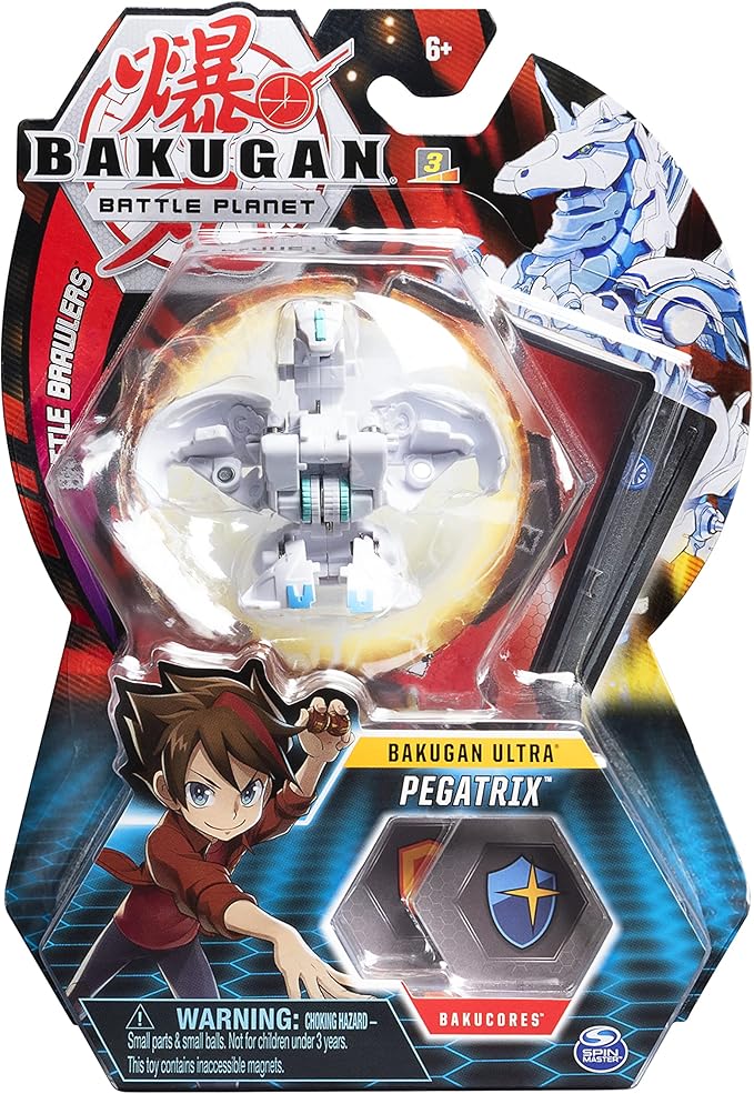Bakugan Ultra, Pegatrix, 3-inch Collectible Action Figure and Trading Card, for Ages 6 and Up
