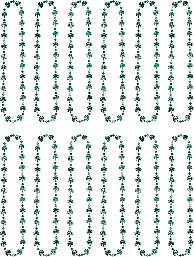Shamrock Beads Pack of 12