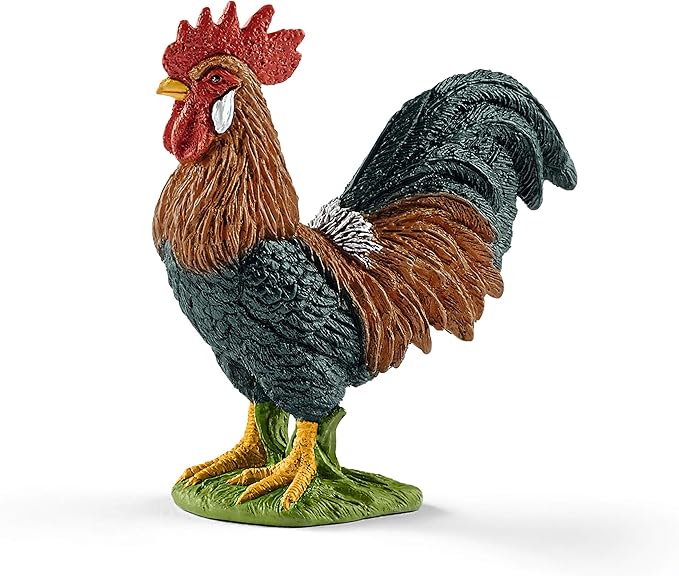 Schleich Farm World - Starter Set, Includes 4 x Collectible Toy Farm Animals, Cow, Sheep, Donkey Foal and Rooster Farm Animal Toys for Kids Ages 3+