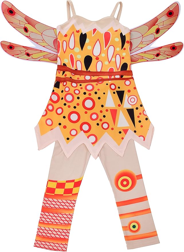 Lito Angels Girls Costume Fairy Fancy Dress Up Halloween Party Outfit with Wings