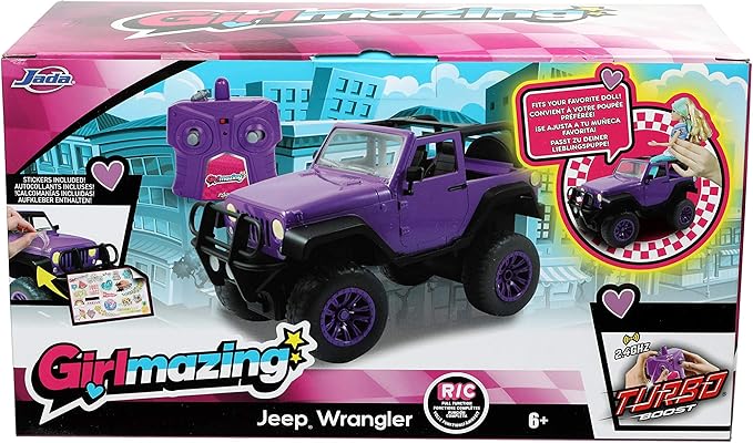 Jada Toys GIRLMAZING Jeep R/C Vehicle (1:16 Scale), Purple