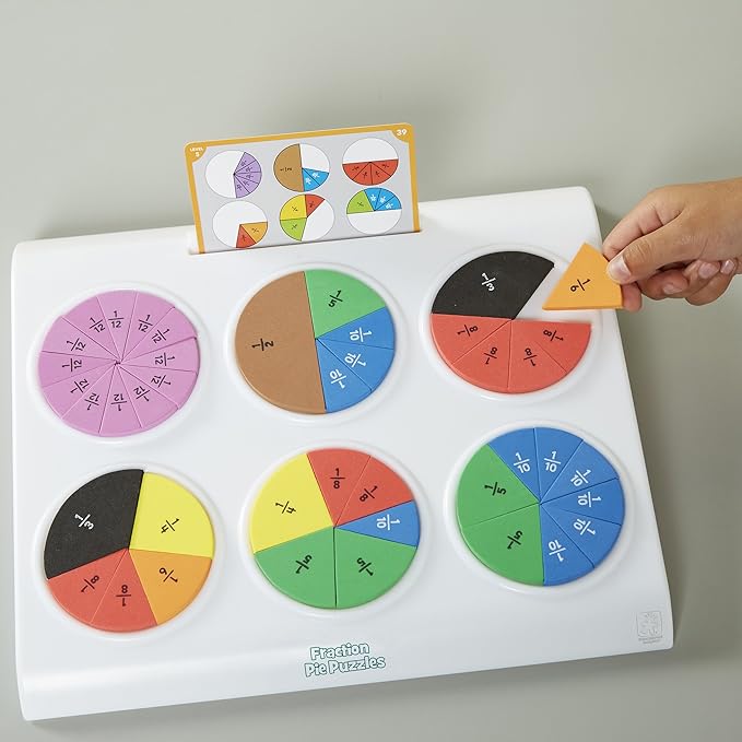 Educational Insights Fraction Pie Puzzles