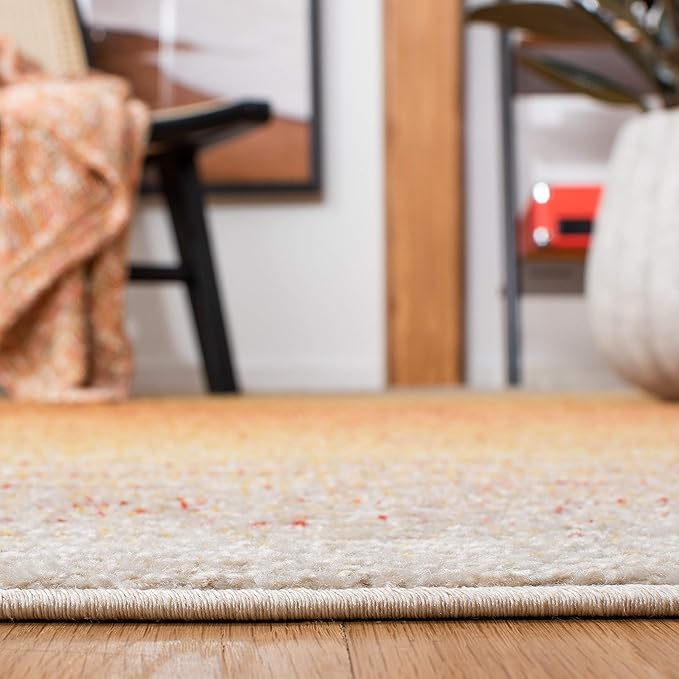 SAFAVIEH Adirondack Collection Runner Rug - 2'6" x 10', Orange & Red, Modern Ombre Design, Non-Shedding & Easy Care, Ideal for High Traffic Areas in Living Room, Bedroom (ADR142P)