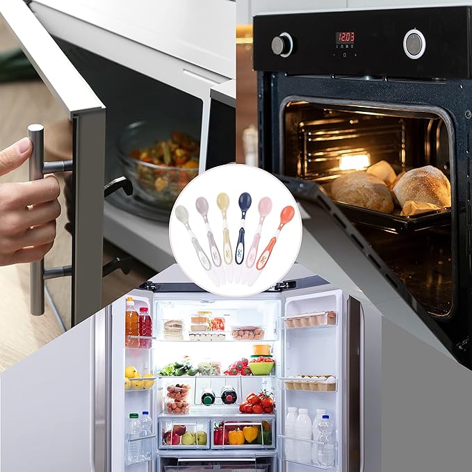 Mr. Pen- Baby Spoons, 6 Pack, Soft-Tip Silicone Baby Spoon, Silicone Spoons Baby, Spoon for Baby, Baby Spoons First Stage, Infant Feeding Spoons, Baby Food Spoons, Baby Feeding Spoon, Toddler Spoon