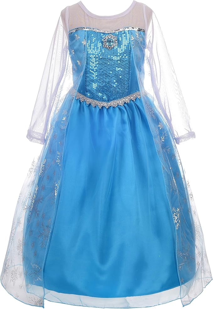 Dressy Daisy Toddler Little Girls' Ice Princess Dress Costume Birthday Halloween Christmas Fancy Party Dresses