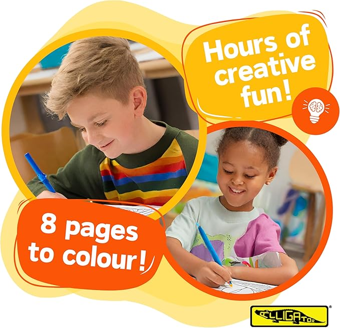 Alligator - Paddington Colouring Set, Colouring Books for Children, Colouring Pencils, Resusable Stickers, Paddington Bear Gifts, Paddington Book, Colouring Books, Kids Colouring Books