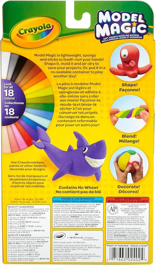 Crayola Model Magic, Secondary Colors, Alternative to Modeling Clay