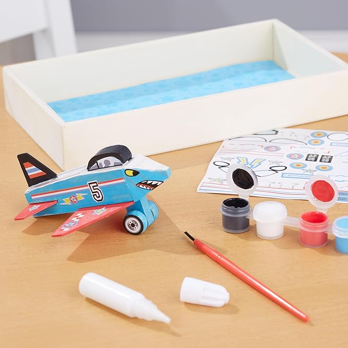 Melissa & Doug Decorate-Your-Own Wooden Plane Craft Kit