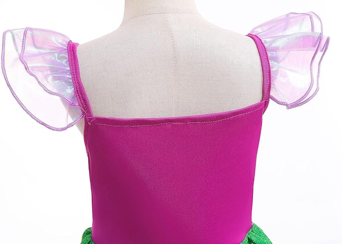Little Girl Luxury Mermaid Costume Princess Dress for Girls with Accessories