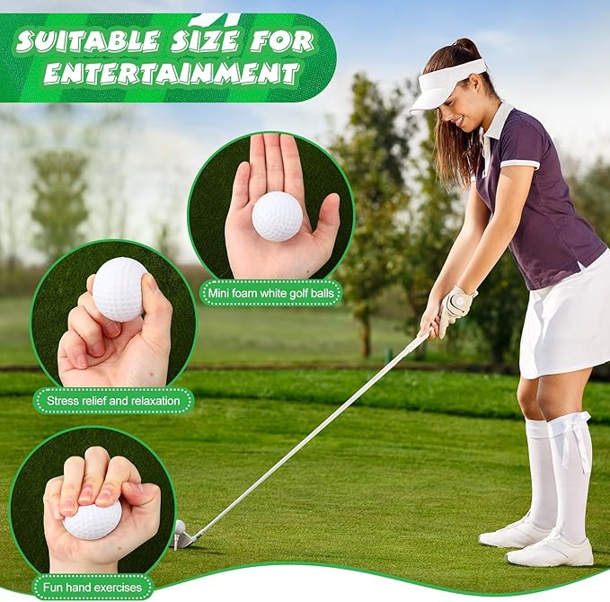Poen 48 Pcs Golf Party Favors Set Golf Themed Supplies Includes 12 Golf Drawstring Backpack 12 Mini PVC Golf Ball 12 Golf Keychain 12 Golf Wax Thread Braided Bracelets Inspirational Gifts for Team