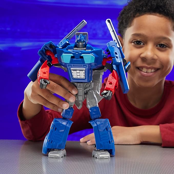 Transformers One 2 in 1 Optimus Prime (Orion Pax) 9.9 Inch Robot Action Figure, Converts to Mask, Interactive Toys for Boys and Girls Ages 6 and Up