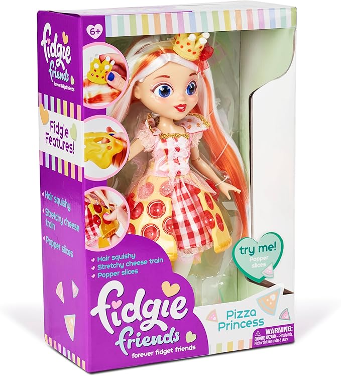 Sunny Days Entertainment Fidgie Friends Pizza Princess, Fashion Doll with Fidget Fashion Features