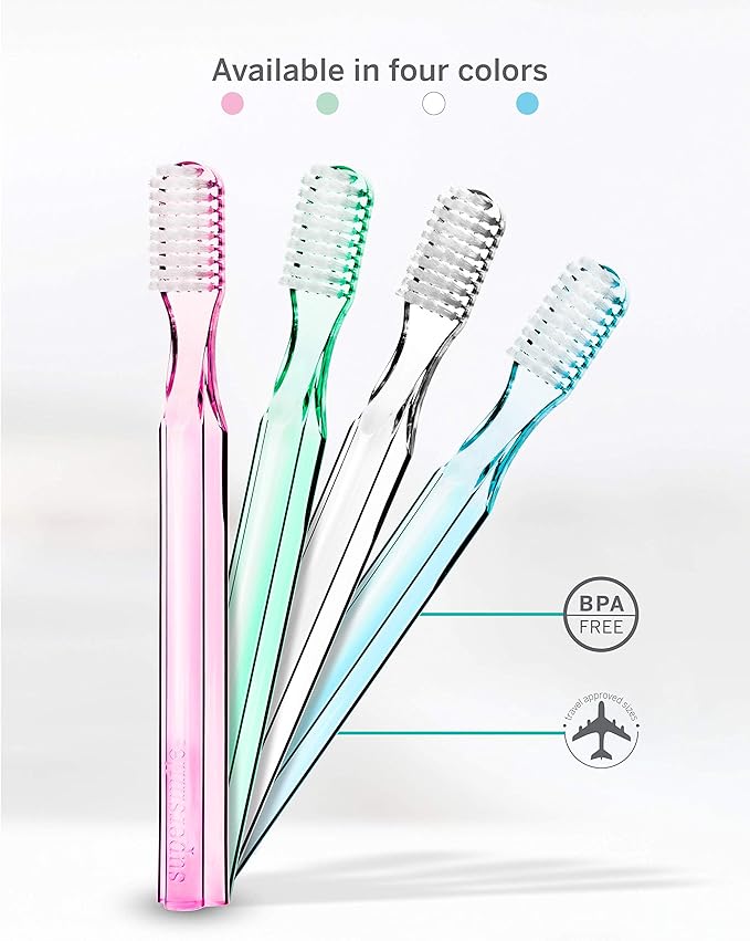 Supersmile New Generation 45° Patented Toothbrush, Clear, 2 Count