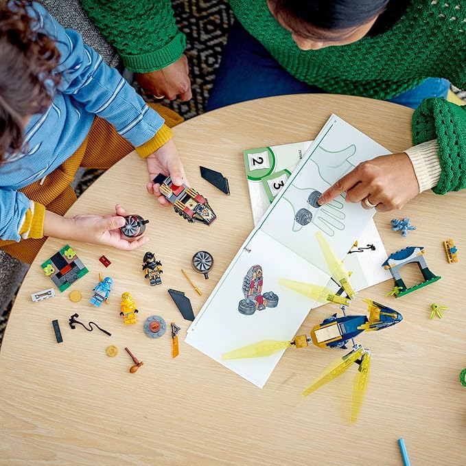 LEGO NINJAGO NYA and Arin’s Baby Dragon Battle 71798 Ninja Building Toy, Features a Jet, 2 Dragons, 3 Minifigures and Baby Riyu, Gift Idea for Toddlers Ages 4+