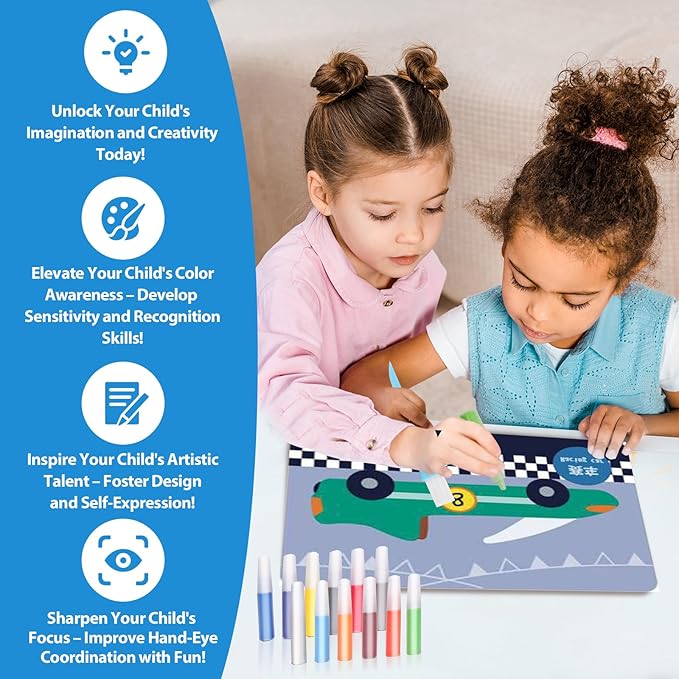 Colorful Sand Art Kit Crafts for Kids Ages 4-8- 12 Colored Sands, 16 Vehicles Sand Art Pictures - DIY Crafts Set for Girls and Boys，Arts and Crafts for Kids Ages 8-12