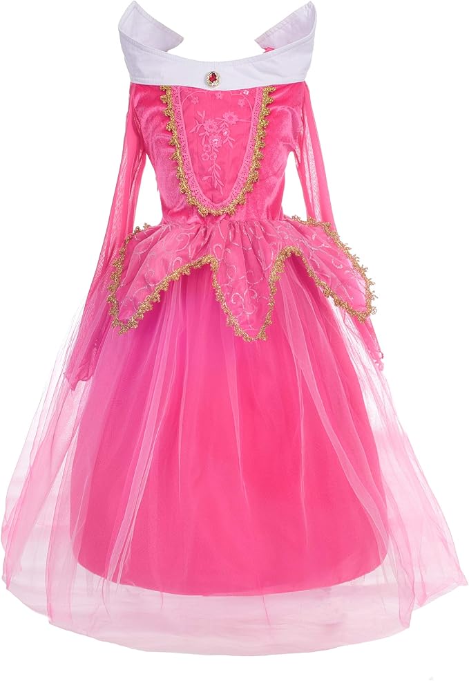 Dressy Daisy Beauty Princess Costume Dress Up Toddler Little Girls Halloween Birthday Party Fancy Ball Gown