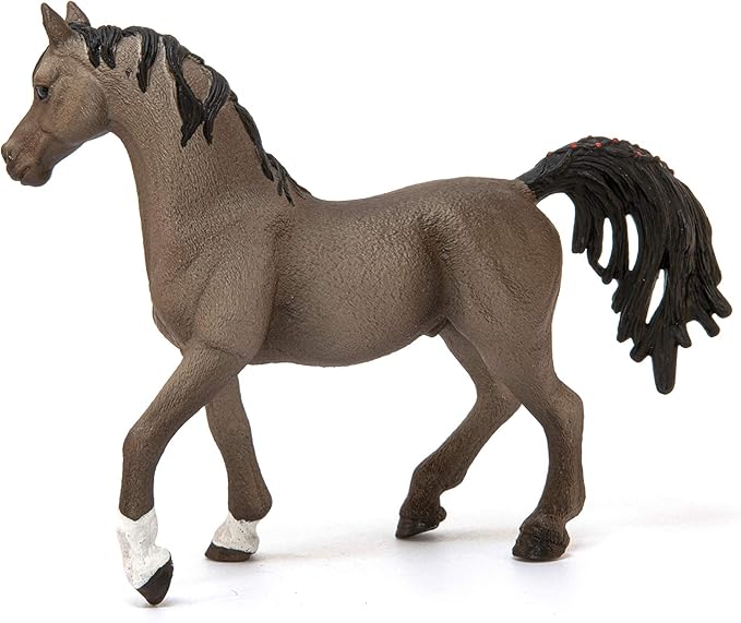 Schleich Horse Club Arabian Stallion Figurine - Detailed Horse Toy with Distinctive High Tail Carriage, Durable for Education and Imaginative Play for Boys and Girls, Gift for Kids Ages 5+