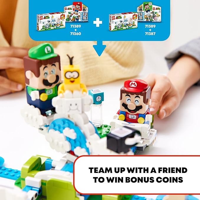 LEGO Super Mario Lakitu Sky World Expansion Set 71389 Building Kit; Collectible Toy Playset for Kids; New 2021 (484 Pieces)