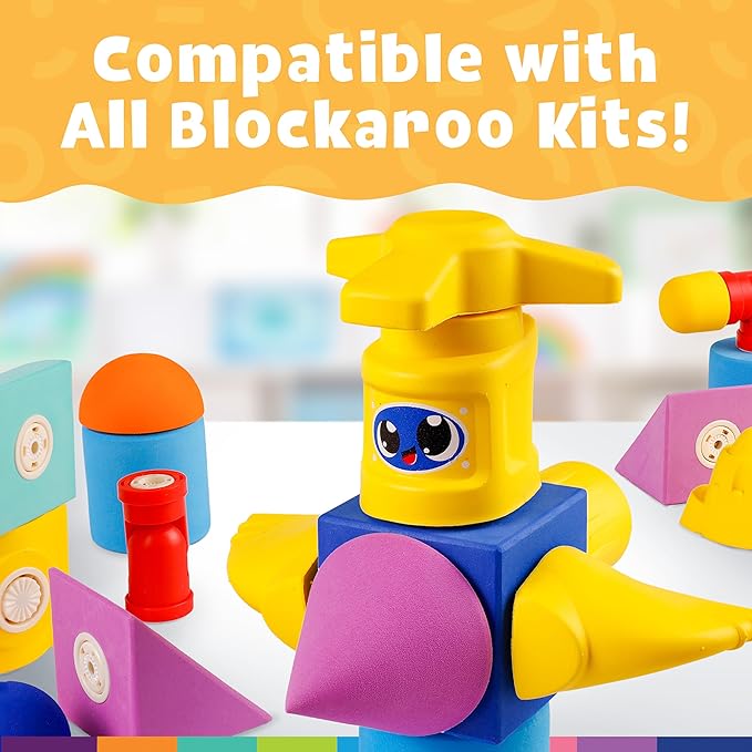 Magnetic Foam Building Blocks - 10-Piece Submarine, Bath Toys for Toddlers, Preschool Toys, Bathtub Toys, Sensory Toys, Blocks for Toddlers 3-5, Engineering Toys for Kids 3-5, Bath Blocks