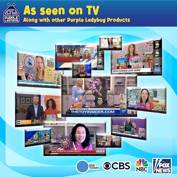 PURPLE LADYBUG Decorate Your Own Water Bottle for Boys - Crafts for Boys Ages 6-8, Birthday Gift for 5-10 Year Old Boy, Easter Gifts for Kids Boys, Valentines Day Gift