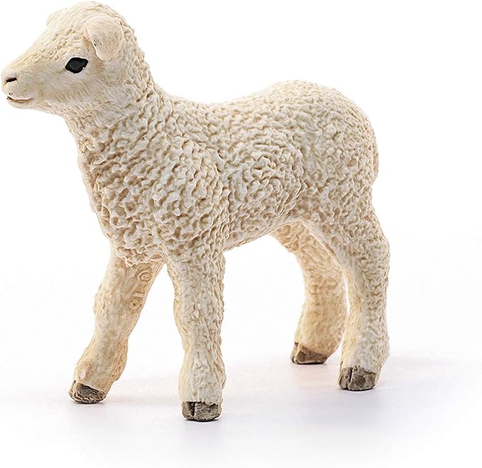 Schleich Farm World, Realistic Farm Animal Toys for Boys and Girls, Baby Lamb Toy Figurine