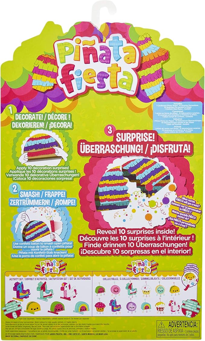 Piñata Fiesta Watermelon Activity Set with Fun Party-Themed Surprises & Colorful Confetti!