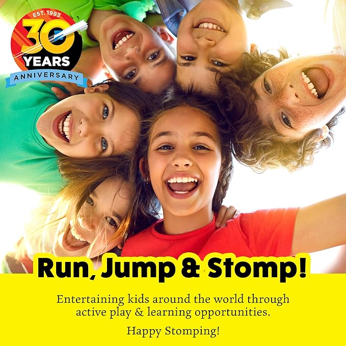 Stomp Rocket Stompin' Science Book - Use with Toys Rocket Launcher Kits for Kids - Introduction to STEM Educational Book for Boys & Girls, Fun, Interactive Outdoor Play, Learning Activity & Discovery